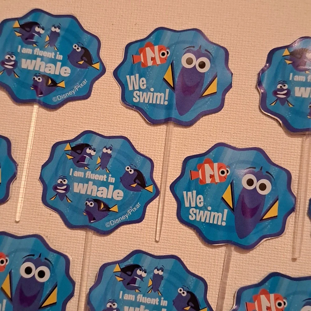 4/$15 🌻 Set of 10 Finding Dory Cupcake Toppers Picks
